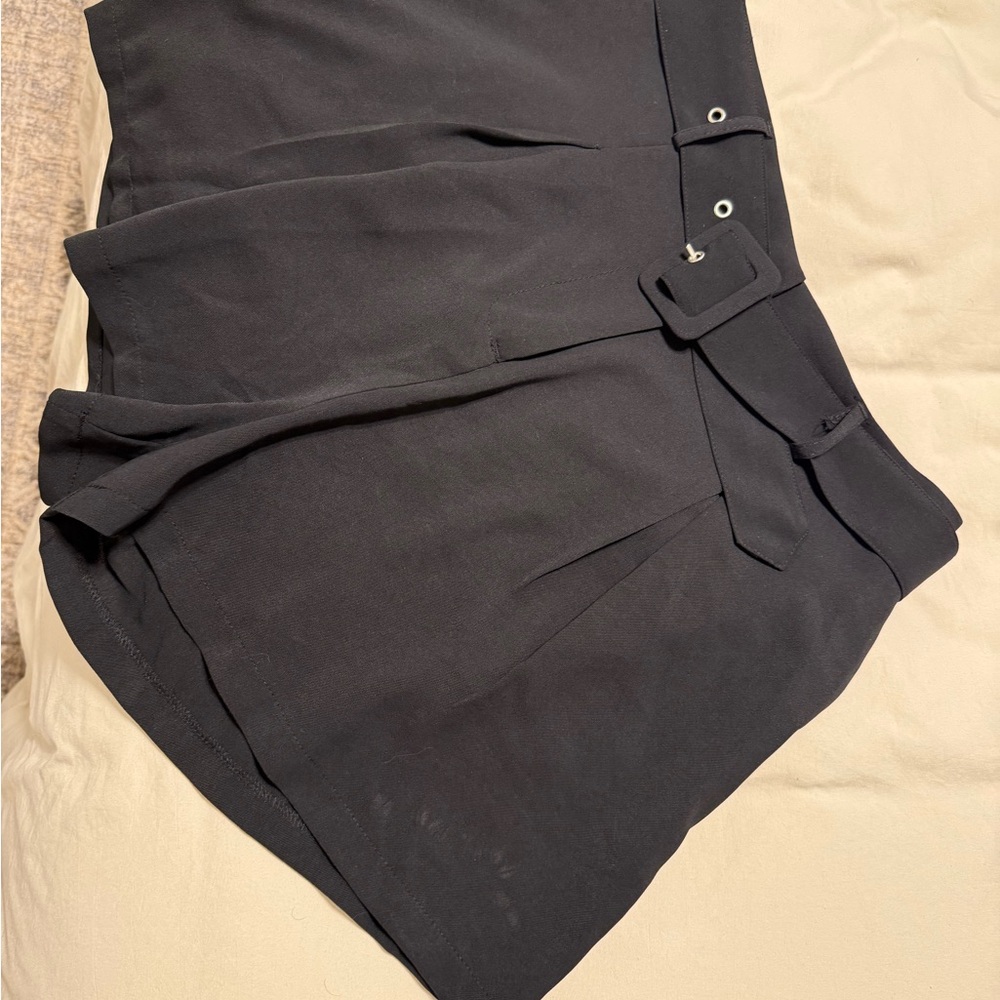 Francesca's Collections High Waist Black Tailored Shorts